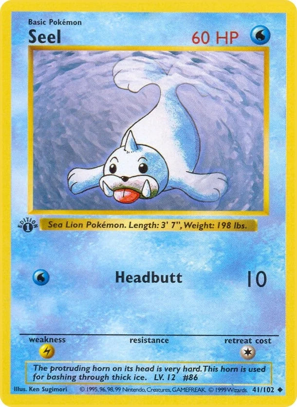 Seel (041/102) (Base Set (Shadowless)) (BSS)