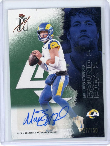 Matthew Stafford 2025 Topps Signature Class Autograph #'d 127/150