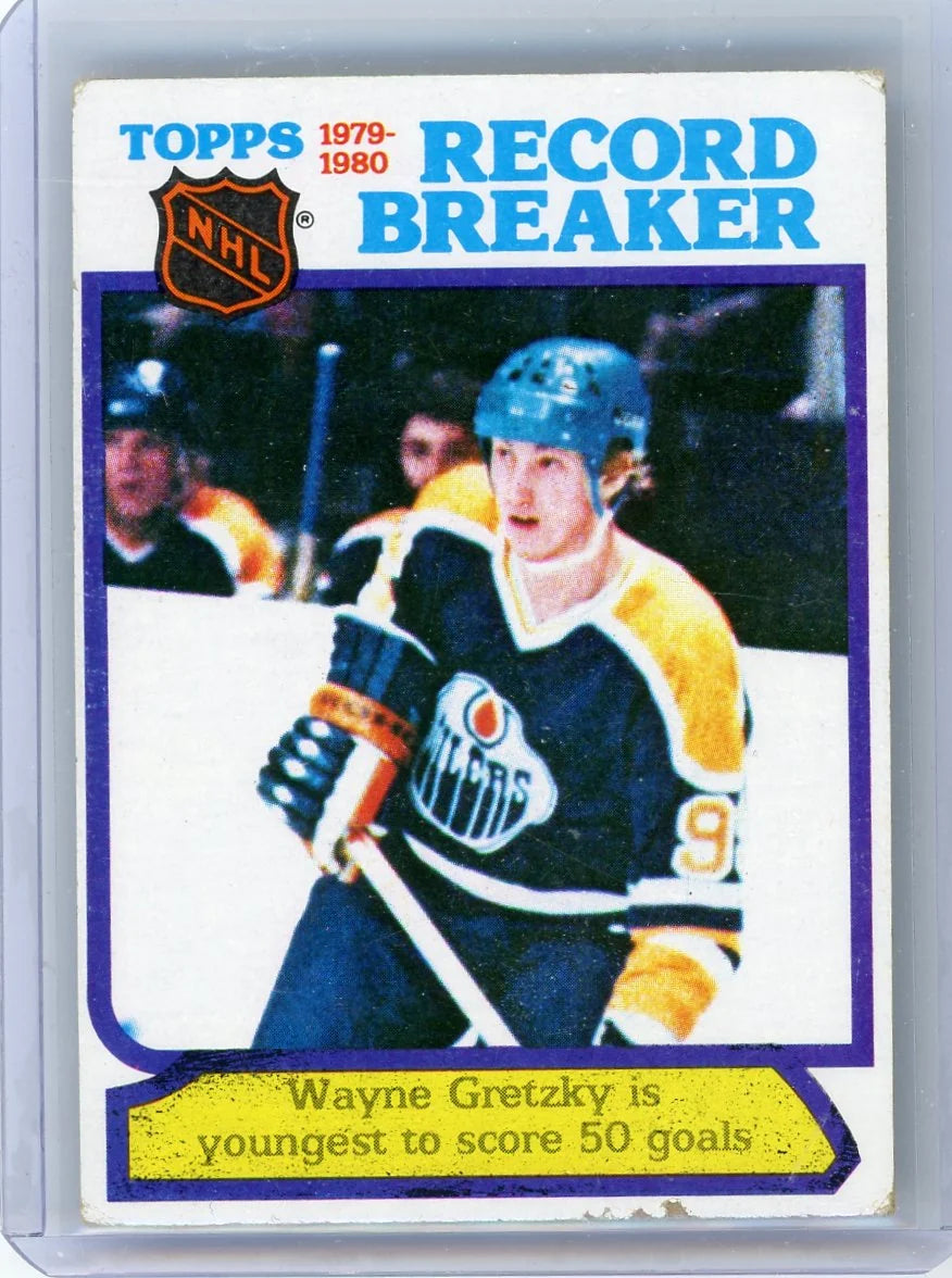 Wayne Gretzky 1980 Topps Record Breaker #3