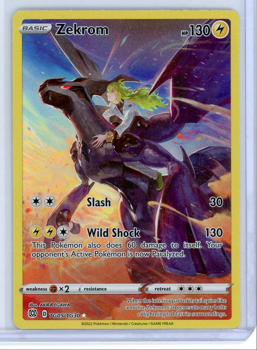 Zekrom Pokémon Brilliant Stars Trainer Gallery Full-Art #TG05/TG30