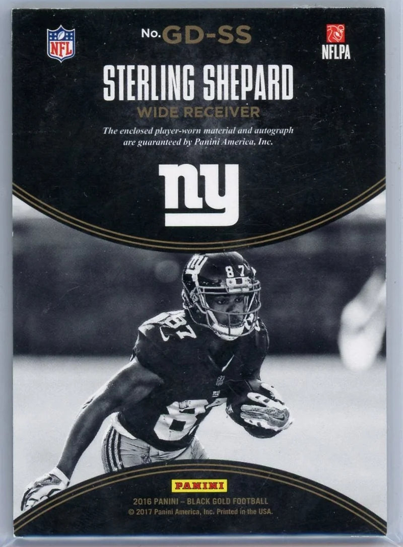 Sterling Shepard 2016 Panini Black Gold Grand Debut autograph #'d 08/99