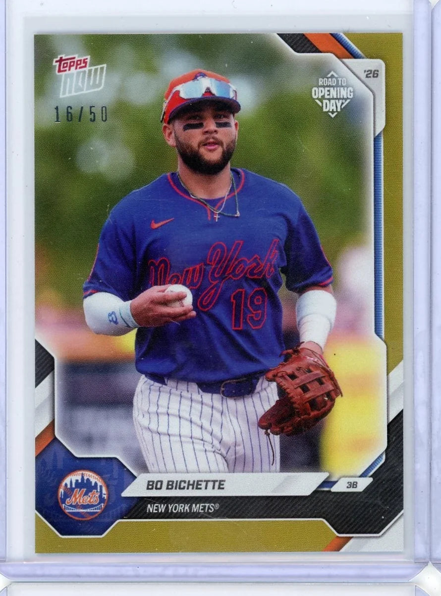 Bo Bichette 2026 Topps Now Opening Day Gold Foil #'d 16/50