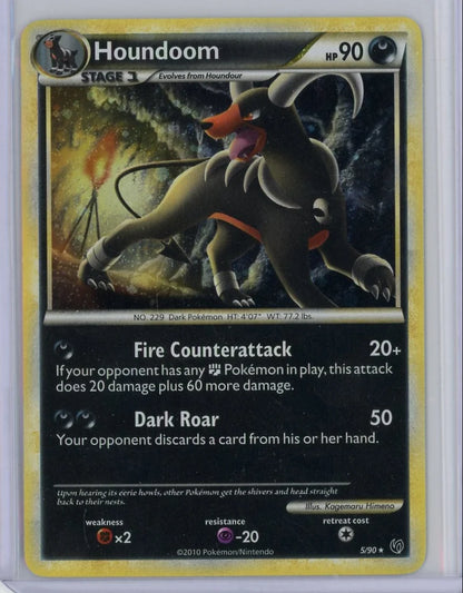 Houndoom 2010 Pokémon Undaunted holo #5/90