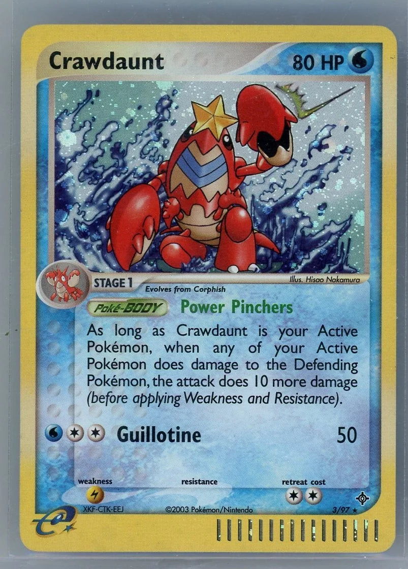 Crawdunt Pokémon EX Dragon Holo #3/97