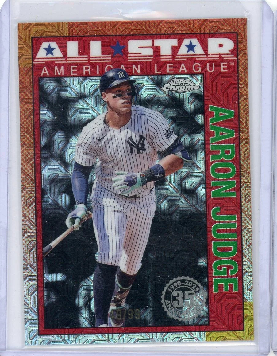Aaron Judge 2025 Topps 1990 Chrome All-Star #'d 49/99