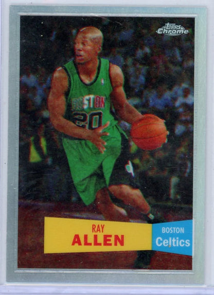 Ray Allen 2007-08 Topps Chrome Retro refractor #'d 411/999