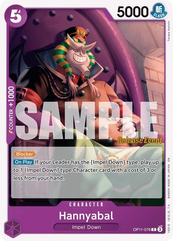 Hannyabal (OP11-076) (A Fist of Divine Speed Release Event Cards) (OP11 RE)