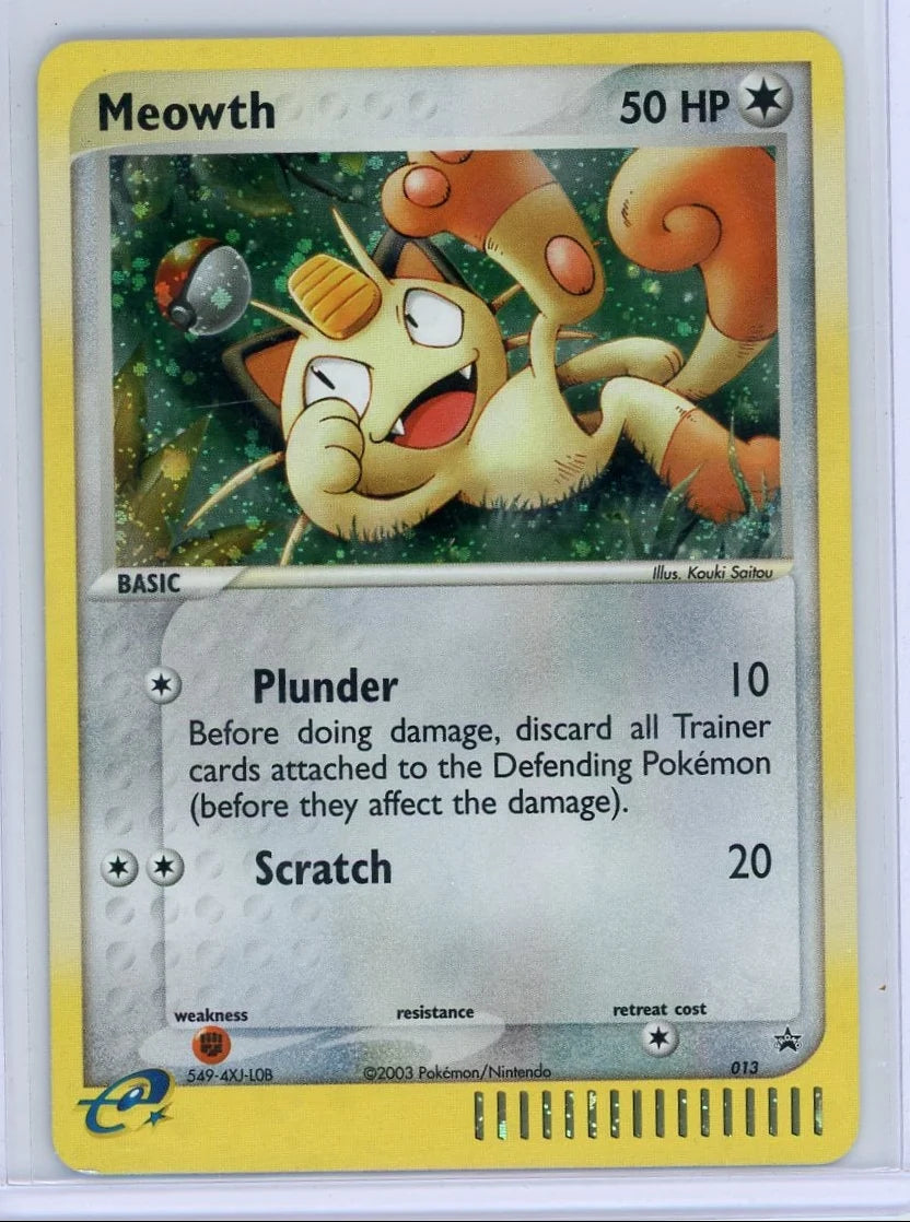 Meowth Pokémon EX Series Collector's Tin Holo Promo #013