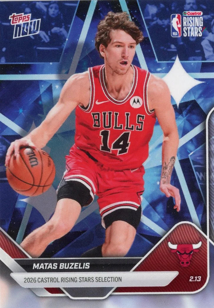 Matas Buzelis 2026 Topps NOW Rising Stars #RS12