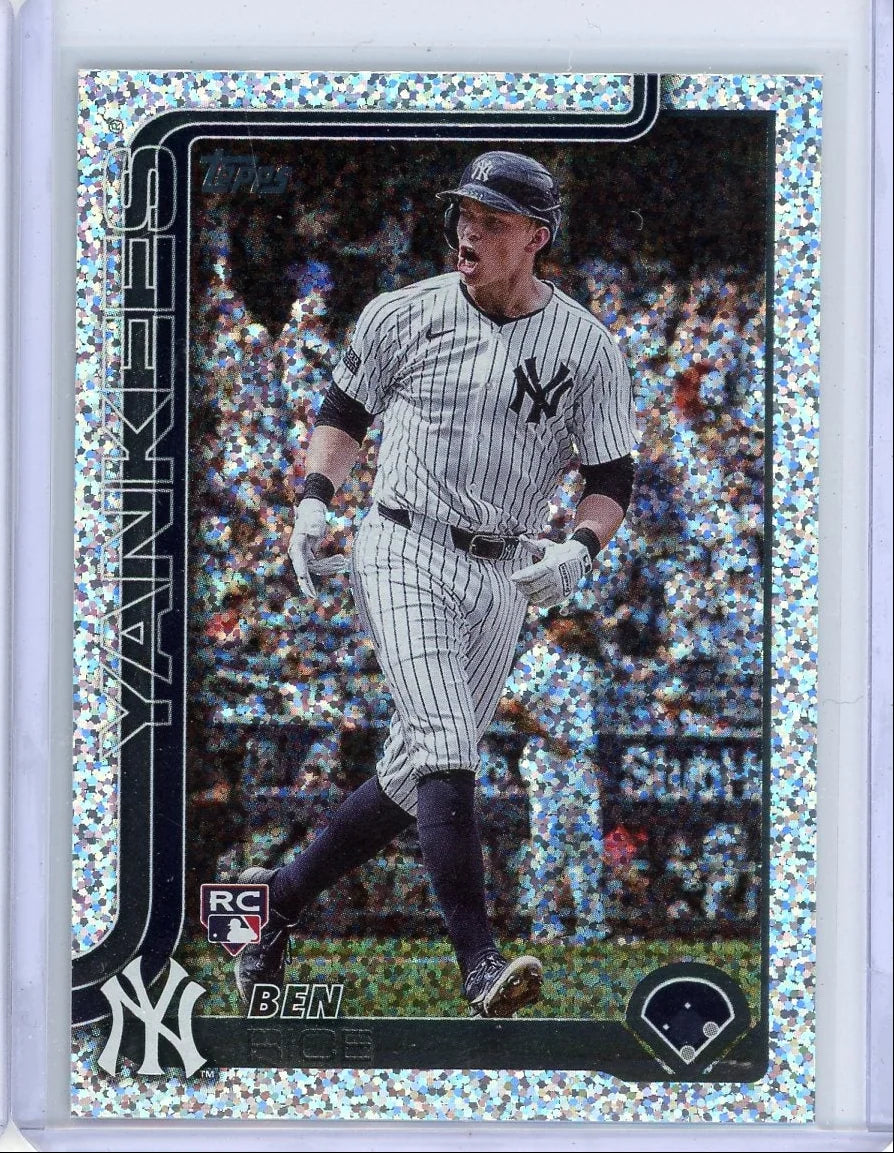 Ben Rice 2025 Topps Series 1 speckle rookie card