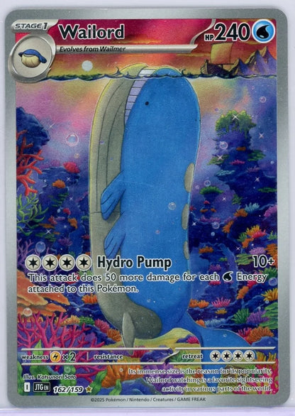 Wailord Pokémon Journey Together Illustration Rare #162/159