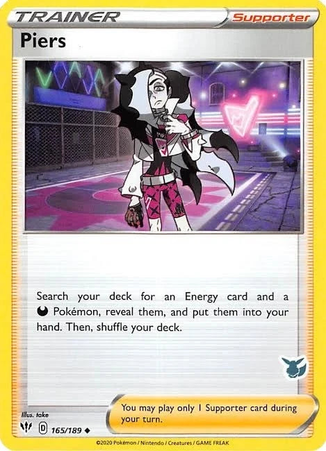 Piers - 165/189 (Eevee Stamped) (165/189) (Battle Academy 2022) (BA22)