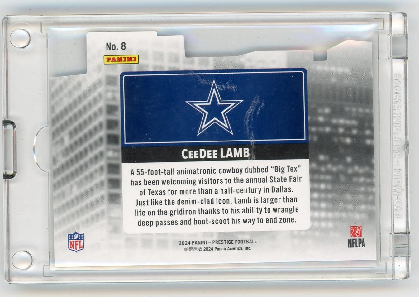 Ceedee Lamb 2024 Panini Prestige City limits SSP