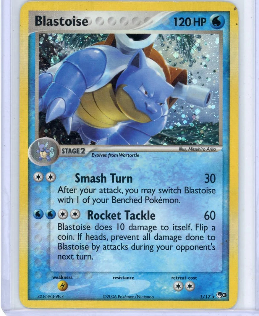 Blastoise Pokémon POP Series 3 Holo Rare #1/17