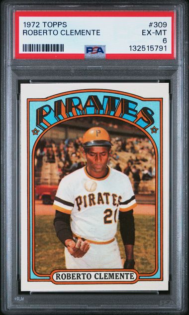 Roberto Clemente 1972 Topps #309 PSA 6
