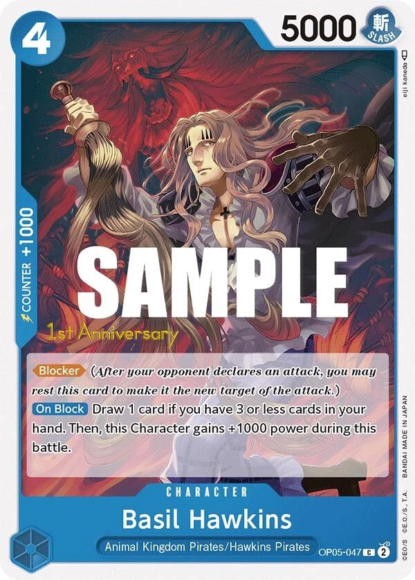 Basil Hawkins (OP05-047) (Awakening of the New Era: 1st Anniversary Tournament Cards) (OP05 ANN)