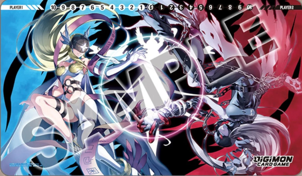 Digimon Card Game: Tamer Goods Set Angewomon & LadyDevimon Playmat