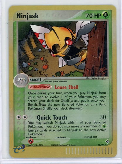 Ninjask Pokémon Dragon Reverse Holo #18/97 (LP)
