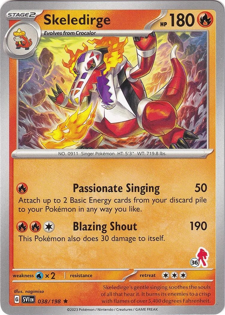 Skeledirge - Armarouge 36 (038/198) (Battle Academy 2024) (BA24)