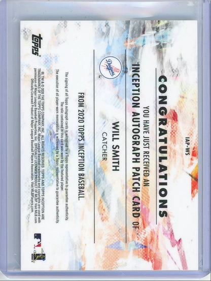 Will Smith 2020 Topps Inception autograph relic #'d 018/155