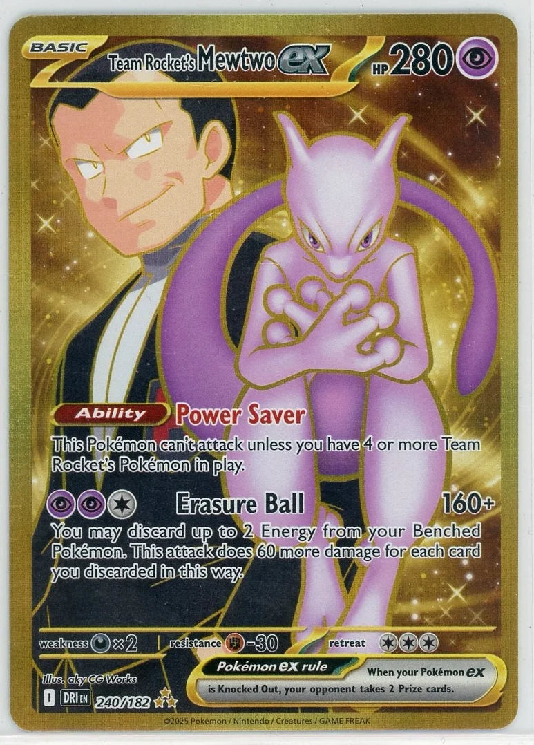 Mewtwo ex 2025 Pokemon Destined Rivals Ultra rare #240/182
