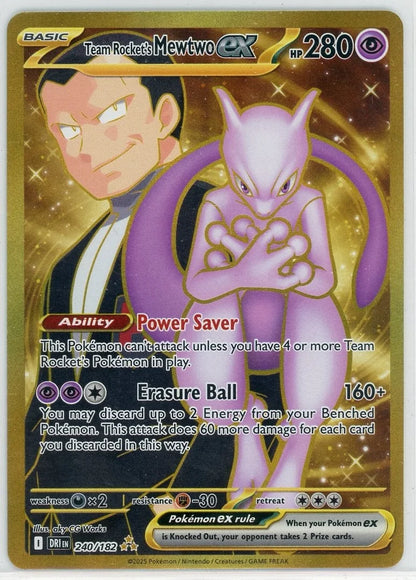 Mewtwo ex 2025 Pokemon Destined Rivals Ultra rare #240/182
