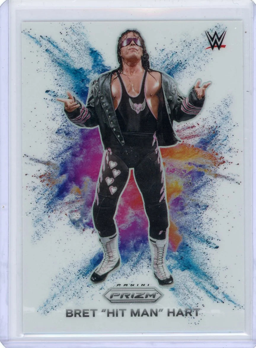 Bret "Hit Man" Hart 2024 Panini Prizm Color Blast SSP