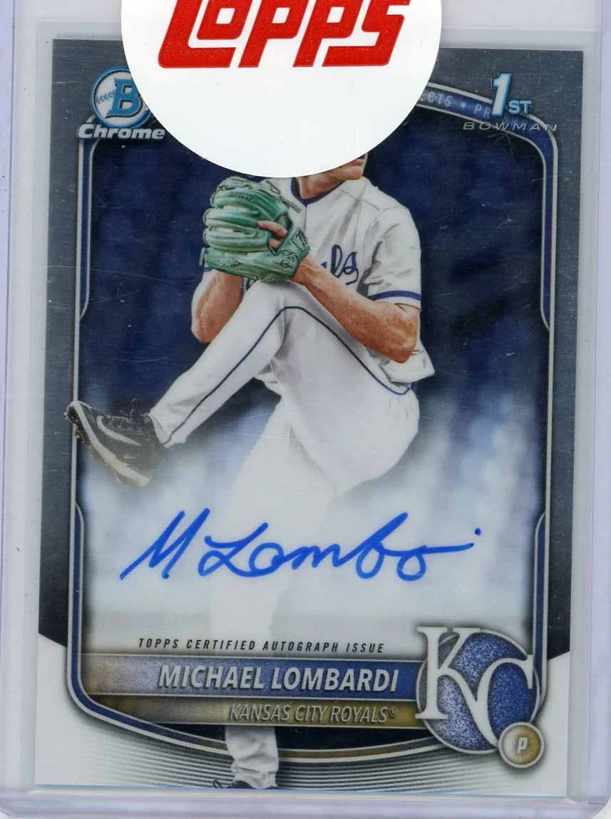 Michael Lombardi 1st Bowman Chrome Autograph