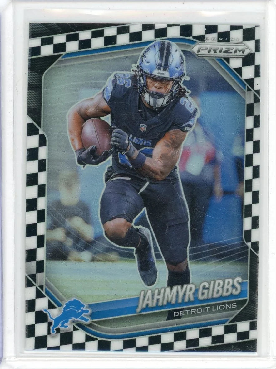 Jahmyr Gibbs 2025 Panini Prizm checkerboard prizm