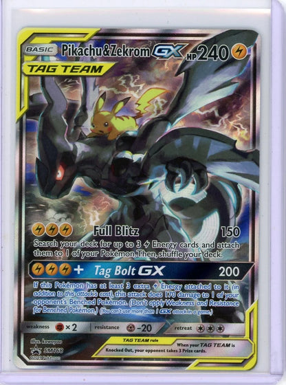 Pikachu & Zekrom GX Tag Team 2019 Pokemon Black Star Promo #SM168