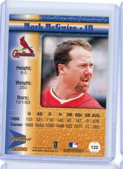 Mark McGwire 2000 Pacific Prism #'d 028/160