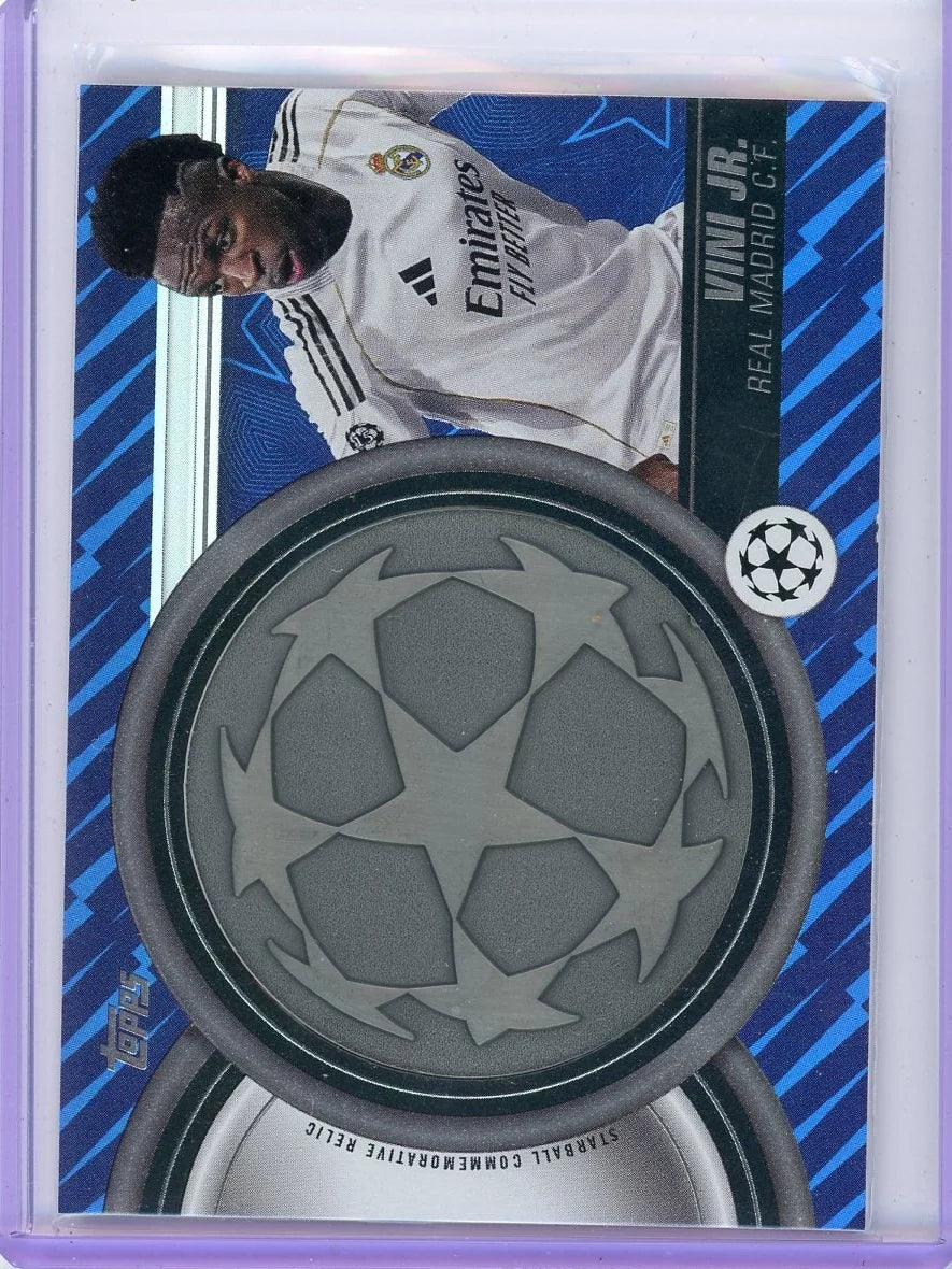 Vini Jr. 2025-26 Topps UEFA Club Competitions Starball Commemorative Relic