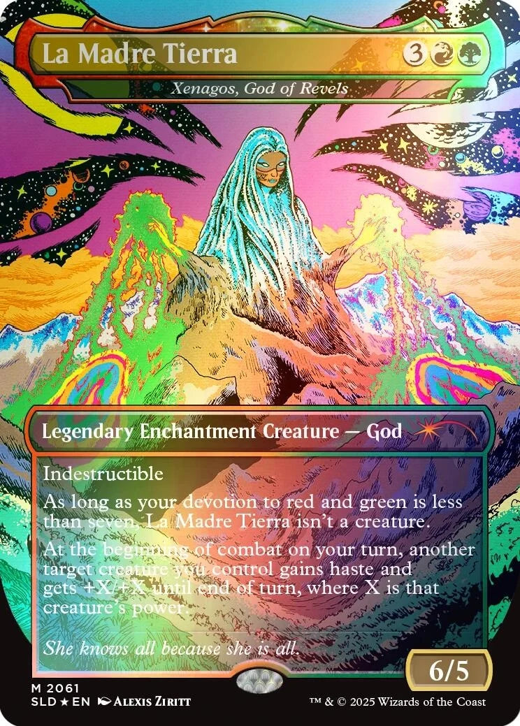 La Madre Tierra - Xenagos, God of Revels (Rainbow Foil) (2061) (Secret Lair Drop Series)