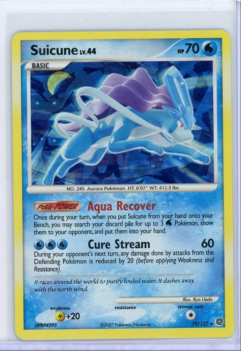 Suicune Pokémon Cracked Ice Holo #19/137