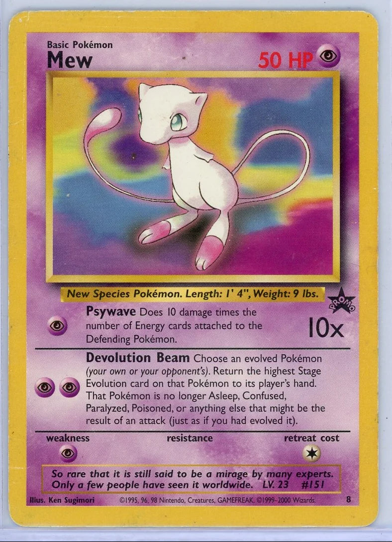 Mew 1999 WoTC Promo #8 HP/DMG