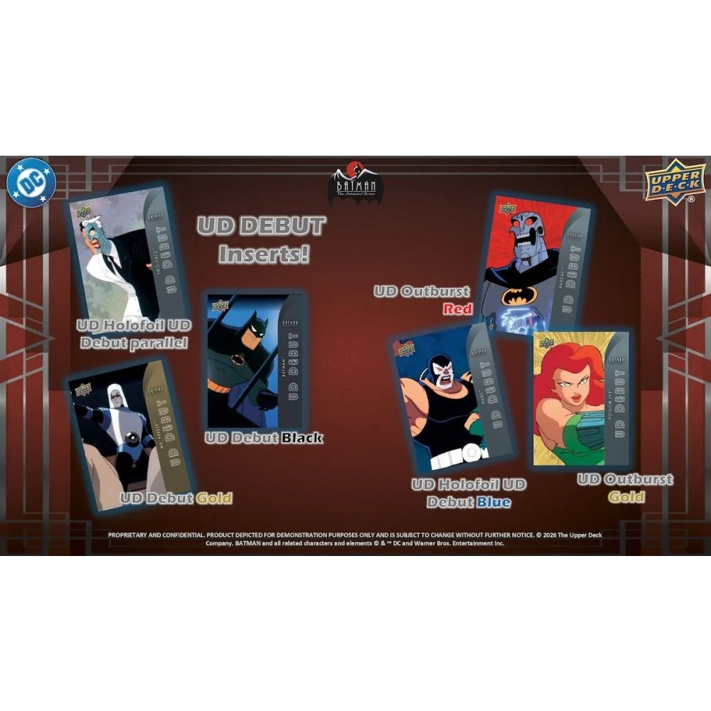 2026 Upper Deck Batman The Animated Series Hobby 12 Box Case [Contact us to order]