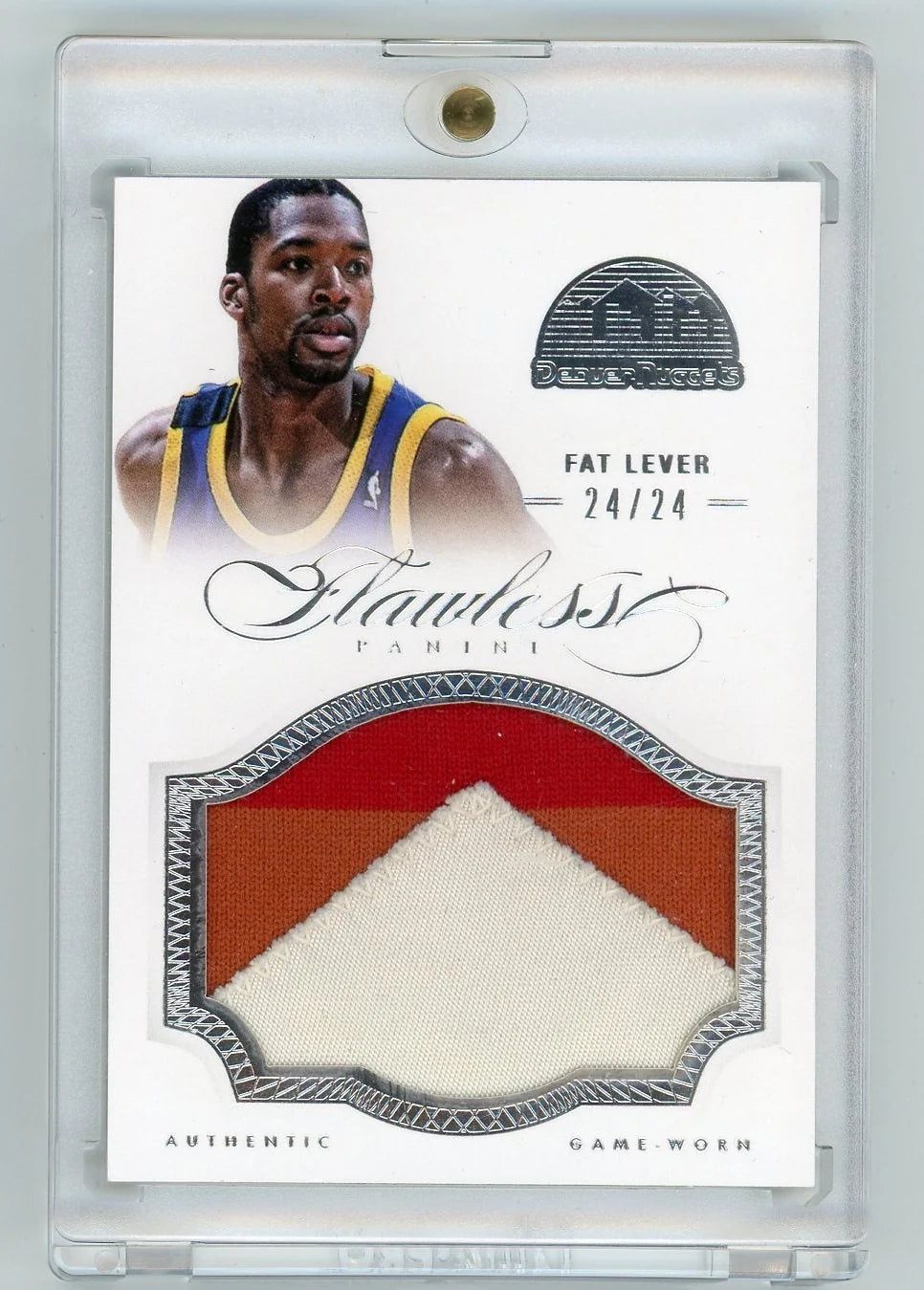 Fat Lever 2012-13 Panini Flawless Authentic Game-Worn Relic #'d 24/24