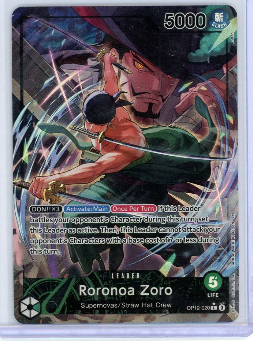Roronoa Zoro One Piece Legacy of the Master Alternate Art Leader #OP12-020
