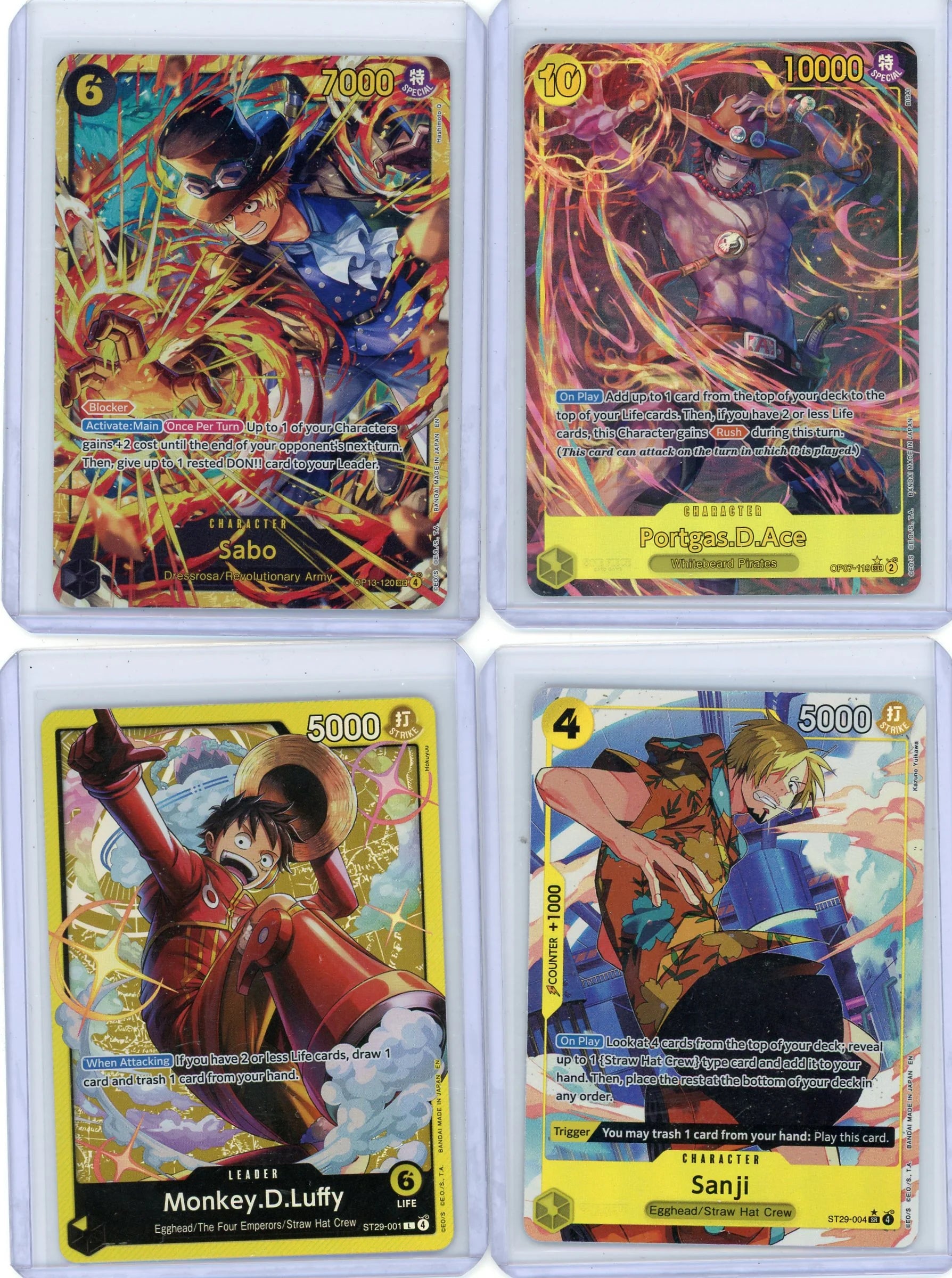 Sabo One Piece Carrying On His Will Secret Rare #OP13-120