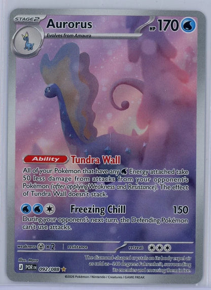 Aurorus Pokémon Perfect Order Illustration Rare #092/088