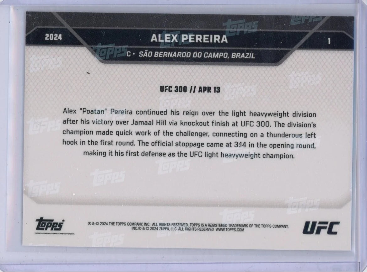 Alex Pereira 2024 Topps Now UFC #1