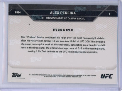 Alex Pereira 2024 Topps Now UFC #1