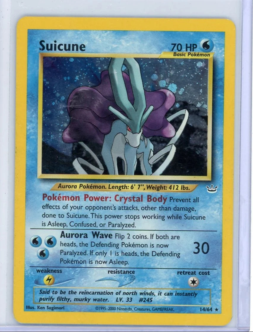 Suicune Pokémon Neo Revelation Holo #14/64