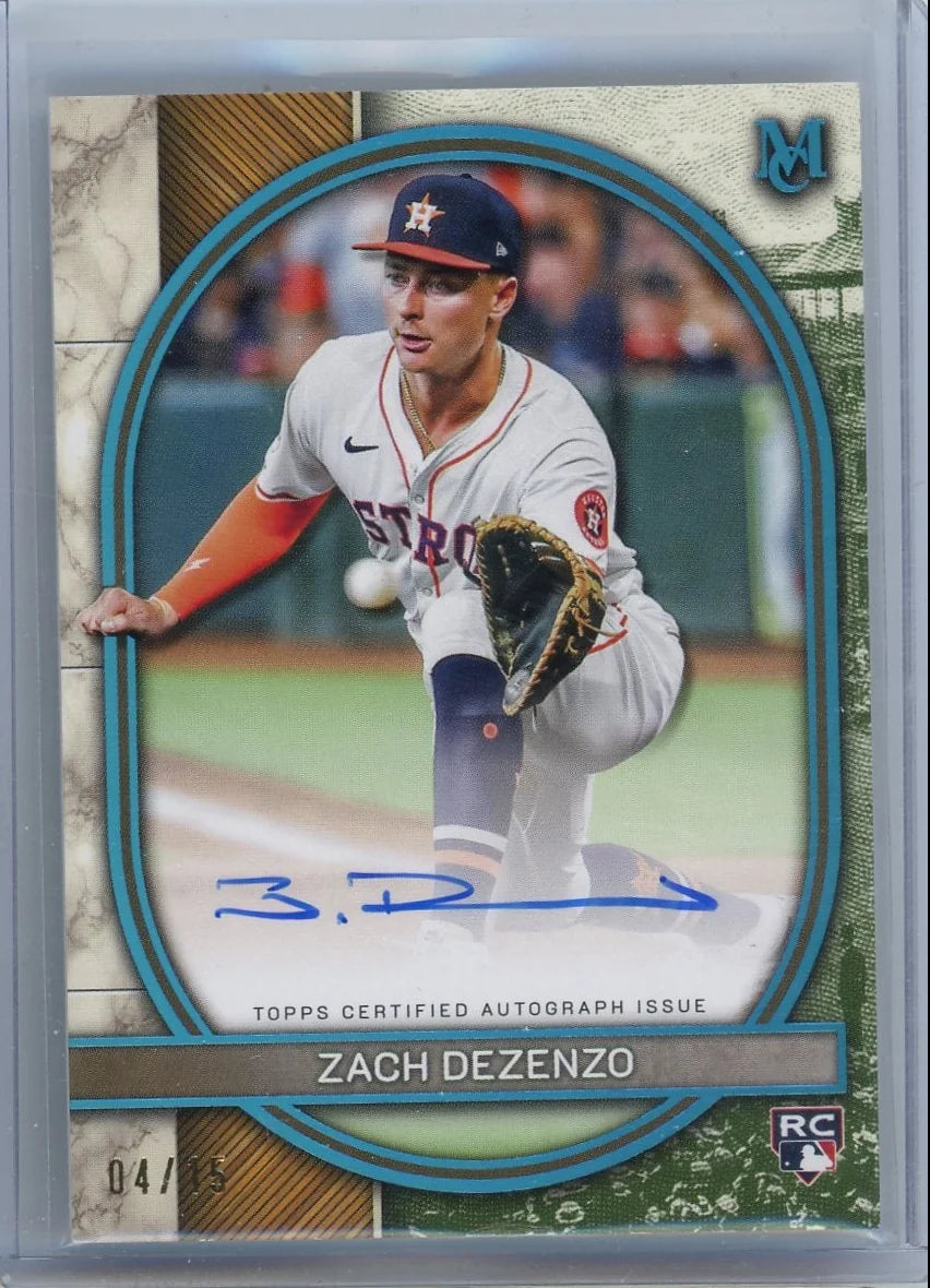Zach Dezenzo 2025 Topps Museum Collection Rookie Autograph #'d 4/15
