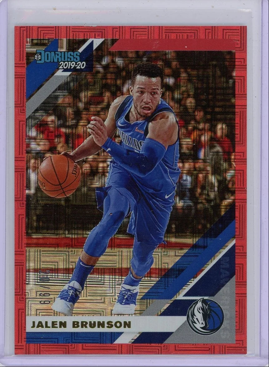 Jalen Brunson 2019-20 Panini Donruss red #'d 20/99