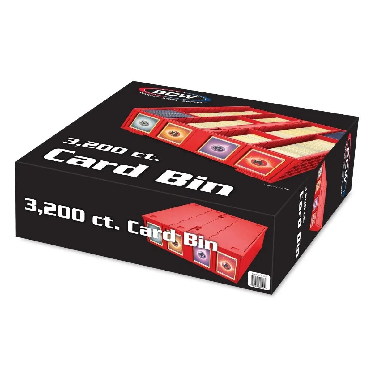 3200 Collectible Card Bin - Red