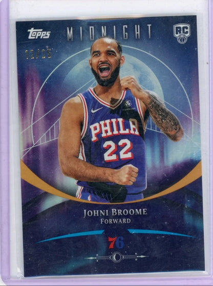 Johni Broome 2025 Topps Midnight Rookie #'d 12/25