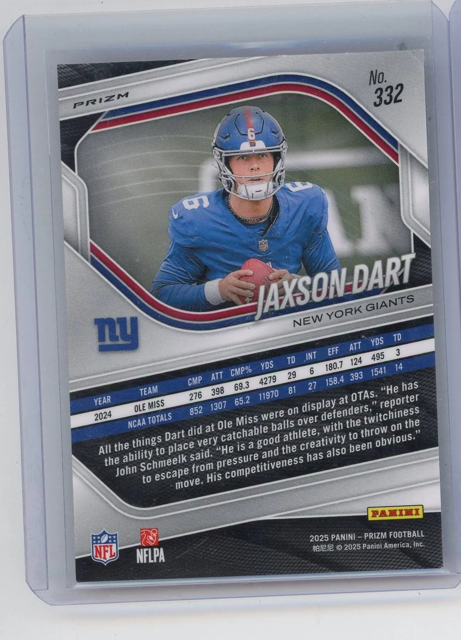 Jaxson Dart 2025 Panini Prizm Red White & Blue RC
