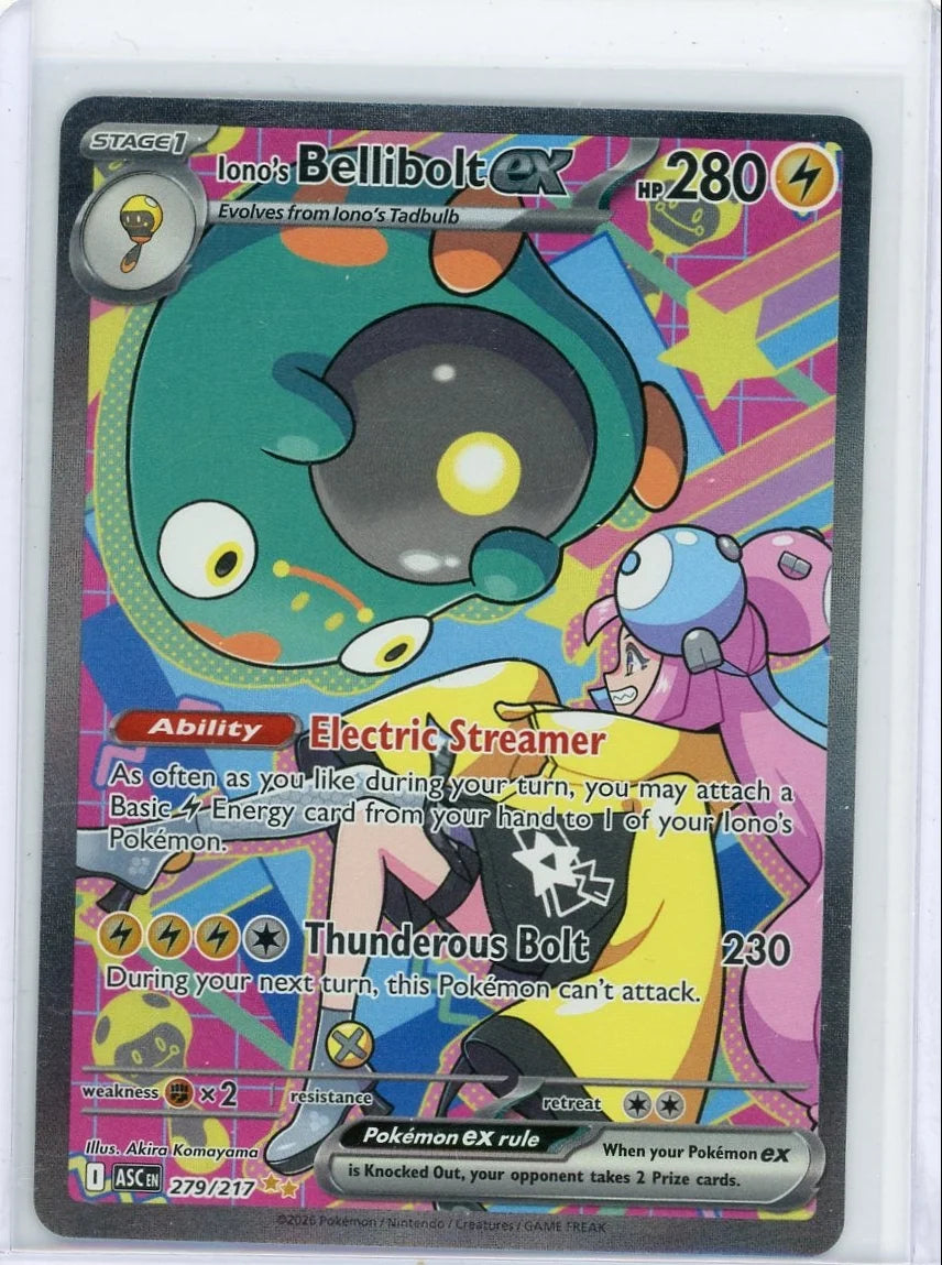Iono's Bellibolt ex Pokémon Ascended Heroes Special Illustration Rare #279/217