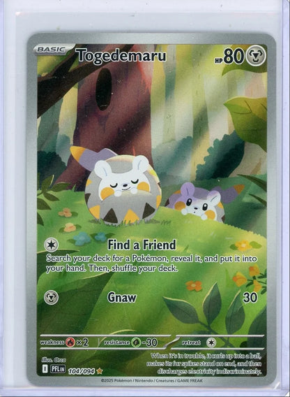 Togedemaru Pokémon Phantasmal Flames #104/094